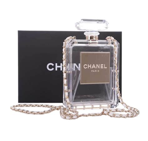 chanel perfume bottle bag for sale